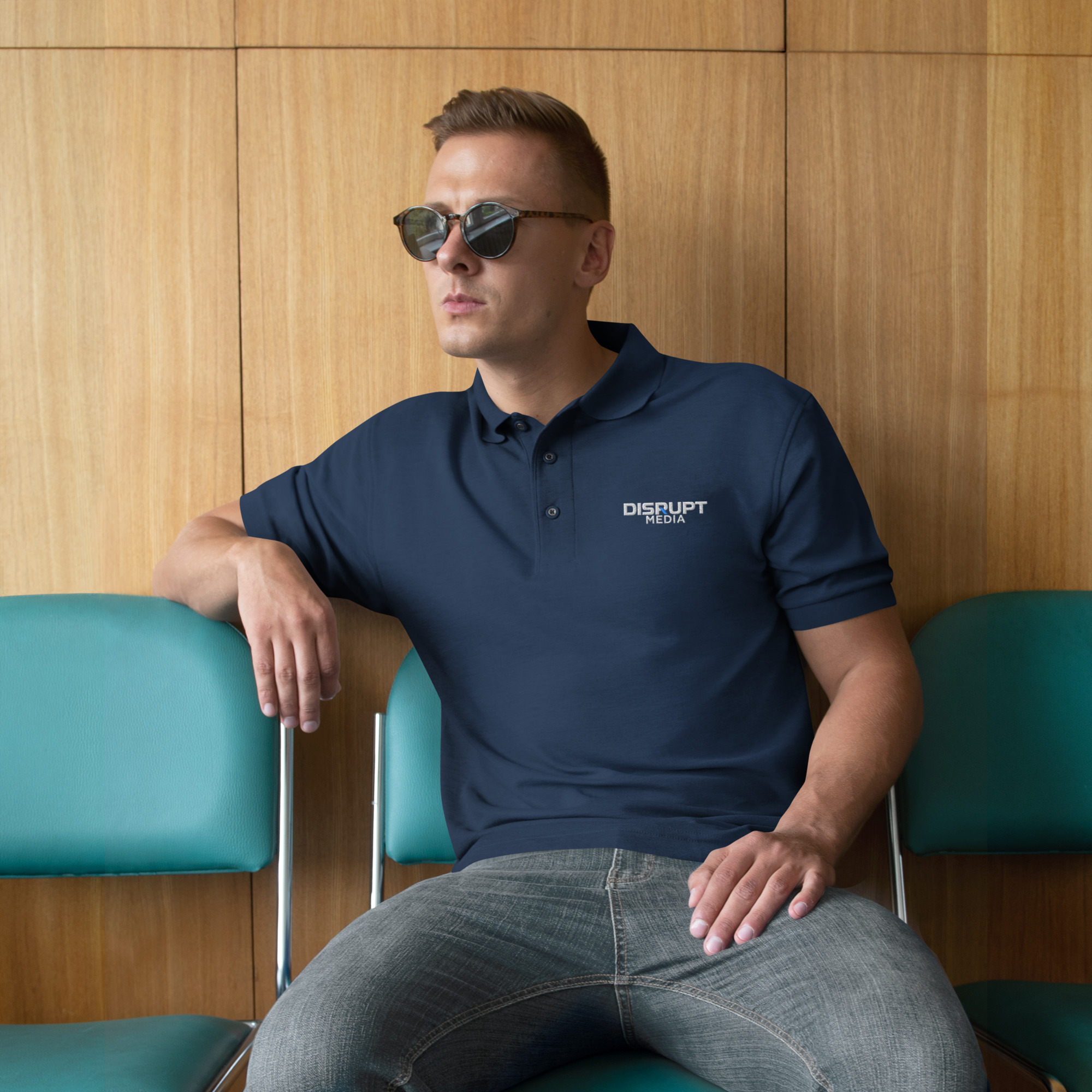 Disrupt Media | Studio Embroidered Polo